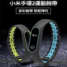 小米手環2 運動雙色洞洞矽膠腕帶 贈保護貼 pchome 24h購物 wristband band wrist
