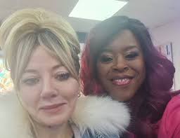 Diane Morgan & Michelle Greenidge after completing Series 4 of Mandy.  (Please note: I did not take the photograph...)❤️