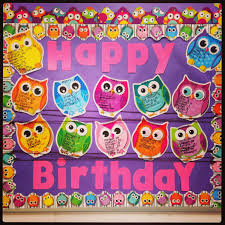 Unique Birthday 3d Birthday Chart For Classroom Birthday Bulletin Board Owls Chouette