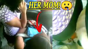 Encoxada latina teen next to her mom [Bus 🔥] 