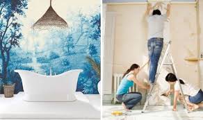 Mural wallpaper doesn't have to be a photograph or illustration. How To Hang Wall Murals What S The Difference Between Wall Murals And Wallpaper Express Co Uk