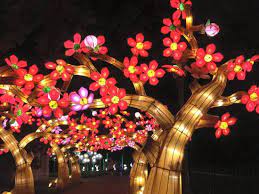 The last lantern display we checked out was the flower fairies. Cherry Blossom Arch At The Chinese Lantern Festival Picture Of Missouri Botanical Garden Saint Louis Tripadvisor