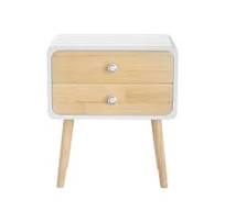 Amazon.com: HomVent White Nightstands Set of 2 Bedside Table ...