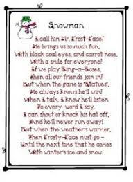 Snowman Poem Snowman Poem Christmas Concert Ideas Snowman