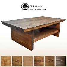 We carry millions of home products with free shipping from furniture and decor to lighting and renovation. Waney Live Edge Coffee Table With Shelf Rustic Natural Oak Solid Wood Chunky Ebay
