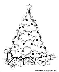 Presents under the christmas tree. Christmas Tree And Presents Coloring Pages Printable