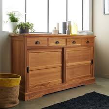 Buffet En Bois De Teck Salon Deco Decointerieure Decointerieure Interiordecoration Livingroom Indoor Buffet Bois Mobilier De Salle A Manger Buffet Bas