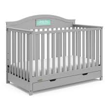 Graco Story Customizable 5 In 1 Convertible Crib With Drawer Pebble Gray Walmart Com In 2020 Cribs Convertible Crib Adjustable Mattress
