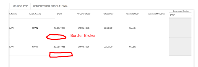 Angular 2 Material Horizontal Scroll Data Table Border Issue Stack Overflow