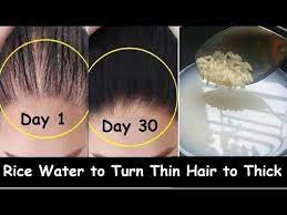 apply rice water daily turn thin hair to thick hair in 30 days double hair growth long hair youtube hair cure hair care oils thick hair styles