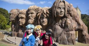You Can Now Visit The Real Life Hidden Leaf Village In Naruto Theme Park Theme Park Naruto Character Statue