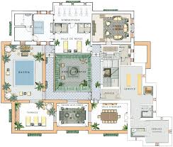 Exceptional Riad In Marrakesh Grand Riad Royal Mansour Architectural Floor Plans House Construction Plan Courtyard House Plans