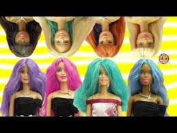 Barbie Dolls Head Twist Changing Hair Style Color Change Hair Toy Video Youtube Barbie Doll Head Change Hair Barbie Dolls