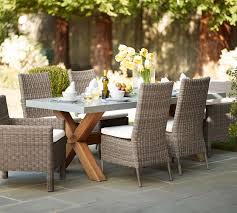 They are a glazed stoneware, dishwasher and microwave. Torrey All Weather Wicker Dining Chair Natural Pottery Barn