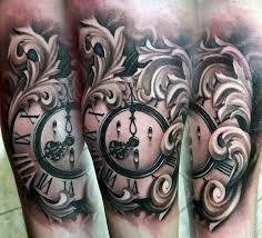 Check out these amazing must have rose tattoos: 90 Filigree Tattoos For Men Ornamental Ink Design Ideas