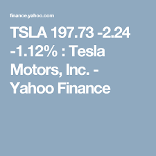 Tsla 197 73 2 24 1 12 Tesla Motors Inc Yahoo