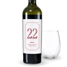 Are 4 inches high x 3.5 inches wide. Classic Personalized Wine Label Table Number Labels The Knot Shop