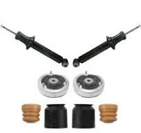 FOR BMW 5 SERIES REAR SHOCKER SHOCK ABSORBERS TOP STRUT MOUNTS DUST COVERS  KIT