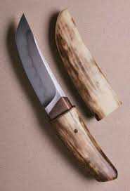 Sleeve Kwaiken Made By Anders Hogstrom Sheath And Handle Of Fossilised Walrus Tusk Blade Length 4 5 Couteaux Personnalises Couteaux Artisanaux Forge Couteau