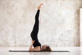 Sarvangasana Shoulder Stand Cool Yoga Poses Yoga Poses For Beginners Yoga Poses
