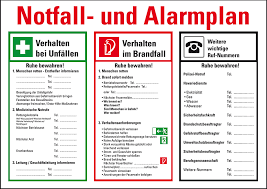 18 fabelhaft notfall und alarmplan vorlage word praktisch jene konnen einstellen fur ihre wichtigsten. Notfall Und Alarmplan Kunststoff 700x500mm Kroschke At