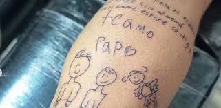 La família es mi fuerza. El Tatuaje Mas Emotivo Es El De Este Futbolista Colombiano
