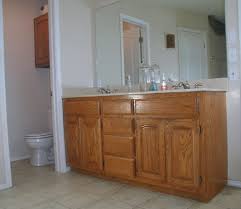 All in all, the inquiry remains, how would it be a good idea for you to manage your kitchen cabinets? Project Transforming Builder Grade Cabinets To Old World Ascp Old White With Dark Walnut Glaze Painting Bathroom Cabinets Oak Bathroom Cabinets Builder Grade