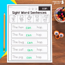 Have them say the sound that the letter makes. Kindergarten Sight Word Sentences The Printable Princess