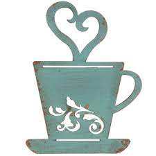Personalized with your image or text. Turquoise Coffee Cup Metal Wall Decor Hobby Lobby 1120690