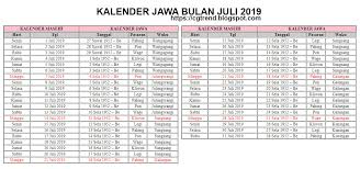 Maybe you would like to learn more about one of these? Kalender Jawa Bulan Juli 2019 Trending Topic
