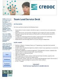 Examples of help desk associate job descriptions from real companies. Ppt Team Lead Service Desk Job Description The Team Lead Service Desk Has The Following Mission Powerpoint Presentation Id 2652306