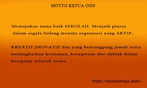 Check spelling or type a new query. Motto Osis Smp Smk Sma Mam Mts Lucu Sukes Pendidikan