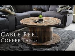 Cable Reel Coffee Table Distressed Finish Youtube Coffee Table Wooden Spool Tables Coffee Table Games