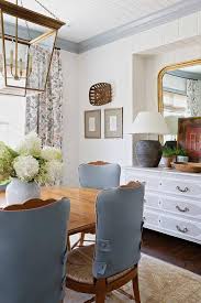 See more ideas about redo furniture, furniture makeover, diy furniture. Gray French Dresser With Gold Leaf Mirror Cottage Dining Room