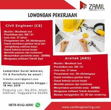 Minimal lulusan d3 jurusan arsitektur perkapalan, teknik kelautan dan marine engineering. Info Lowongan Kerja Zamil Engineering Construction Terbaru Mei 2019