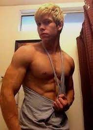 Snapshot of muscles in torso. Shirtless Male Muscular Blond Hunk Muscle Jock Ripped Dude Photo 4x6 D601 Ebay