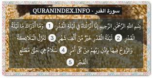97 Surah Al Qadr سورة القدر Quran Index Search Surah Al Qadr Allah Names Quran