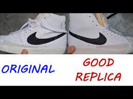 Nike Blazer Mid 77 Real Vs Fake. How To Spot Fake Nike Blazer Trainers -  Youtube