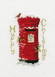 Can be used for home decor, for example, if embroidered on a napkin or hanging on the wall. Derwentwater Designs Christmas Post Cross Stitch Corner
