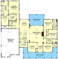 Plan 51784hz Fresh 4 Bedroom Farmhouse Plan With Bonus Room Above 3 Car Garage In 2020 New House Plans Bedroom House Plans 4 Bedroom House Plans