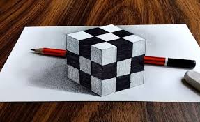 Is not that easy to draw wonderful egg in 3d. 3d Rubik S Cube Drawing Step By Step 3d Drawing Tutorial For Beginners