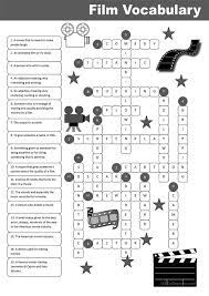 Crossword puzzle with pencil full vector 40453258 shutterstock. Film Vocabulary Crossword Key English Esl Worksheets For Distance Learning And Physical Classrooms
