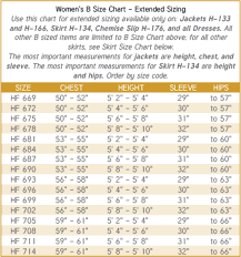 Murphy Robes Size Charts