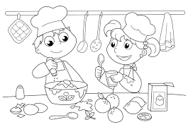 The best friends forever color coloring page. Hello Kitty Cooking Coloring Pages Tools Utensils To Print Ratatouille Chef Hat Black And White Pizza Mythical Creatures Golfrealestateonline