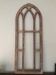 Cathedral Arch Vintage Inspired Style Faux Window Frame Etsy Arched Wall Decor Faux Window Window Frame Decor