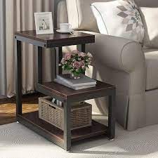 Modern Wooden End Table In 2021 Living Room Side Table Living Room End Tables Rustic End Tables