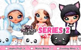 In Na Na Na Surprise Series 2 You Will Find Mouse And Cat Girls And New Cute Blue Bunny Girl In 2020 Cat Girl Bunny Girl Blue Bunny