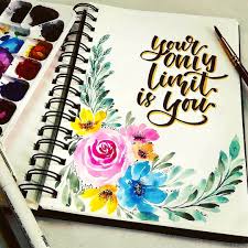 Watercolor Calligraphy Ideas Watercolor Calligraphy Watercolor Lettering Watercolor Calligraphy Quotes