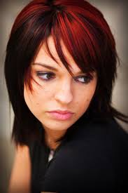 Cartoon emo girl with blue hair vector. Trendy Hairstyle Ideas For Women With Short Hair Hair Color For Black Hair Short Red Hair Emo Hair Color