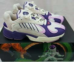 These come with a white and purple upper, three white stripes outlined in purple, and a white and purple sole. Adidas Yung 1 Dragon Ball Z Frieza Limited Edition Shoes D97048 Size 7 Ebay In 2021 Limited Edition Shoes Adidas Yung 1 Yung 1
